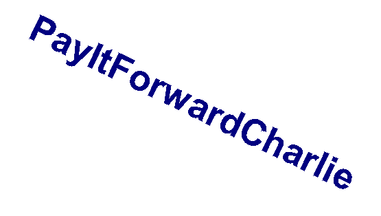 Text Box: PayItForwardCharlie